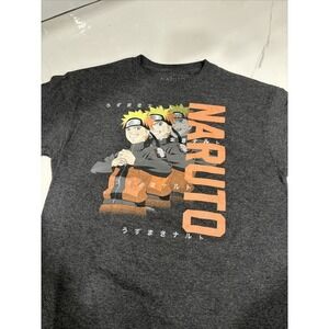 Naruto Anime T Shirt Youth Boy's Size Medium Gray